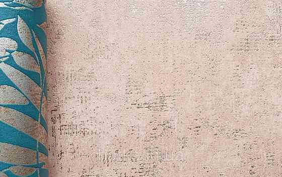 Шпалери вінілові на флізеліні AS creation The Bos 0.53х10 під штукатурку ефект потертості коричневі із золотом Київ