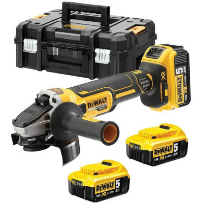 Шліфувальна машина DeWALT DCG405 18В XR Li-lon, 125 мм, 3x5Ah, кейс TSTAK (DCG405P3) Вінниця - фото 1