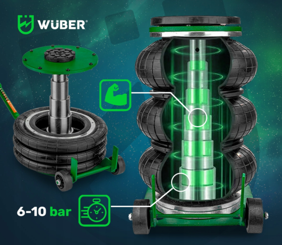 Пневмодомкрат 3,5т Wuber (Польща) Київ