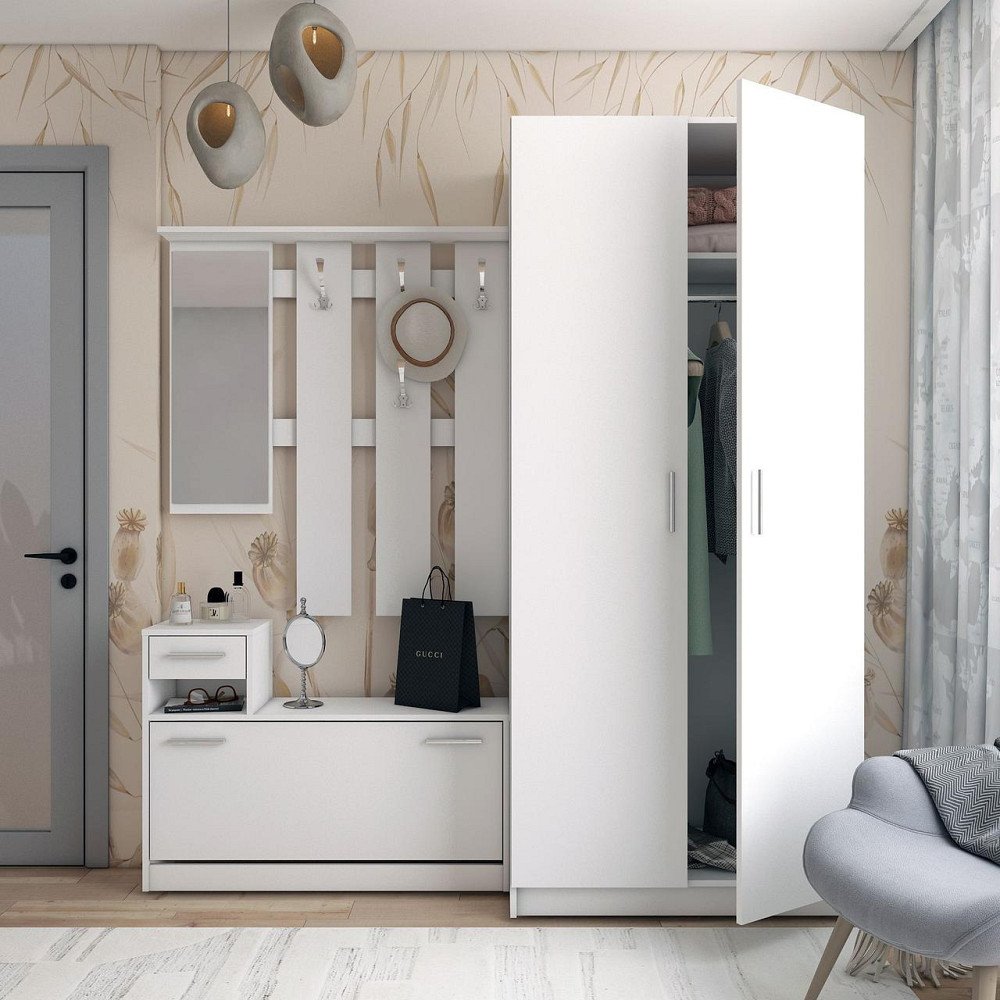 Передпокій Doros Alice та шафа Promo Білий (DRS-011385) Львів - фото 2