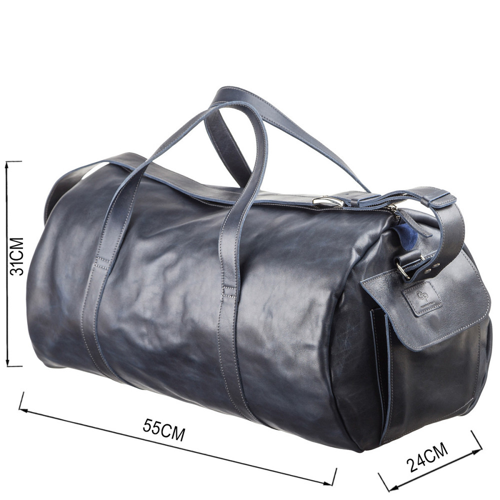 Сумка дорожня Синя (GRANDE PELLE) Київ - фото 7