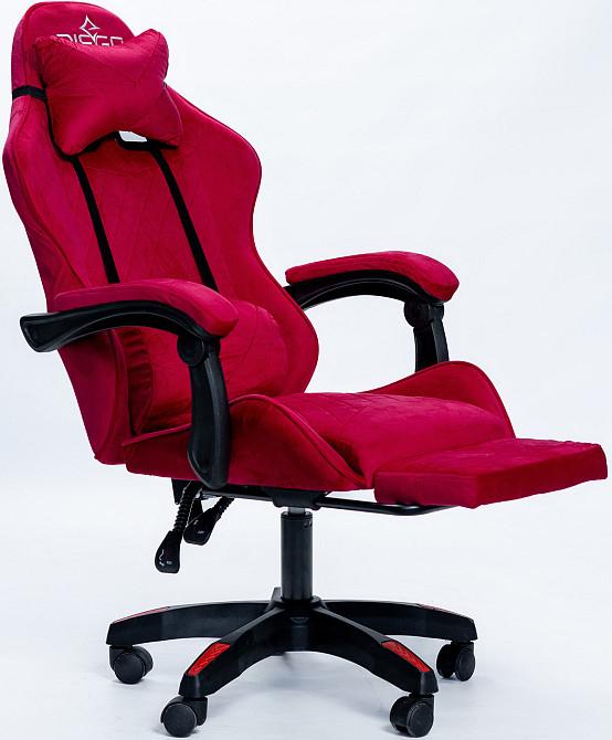 Крісло геймерське DIEGO ALCANTARA PRO Red Київ - фото 5