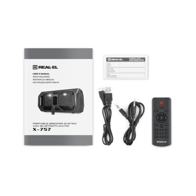 Акустична система REAL-EL X-757 Black Вінниця - фото 6