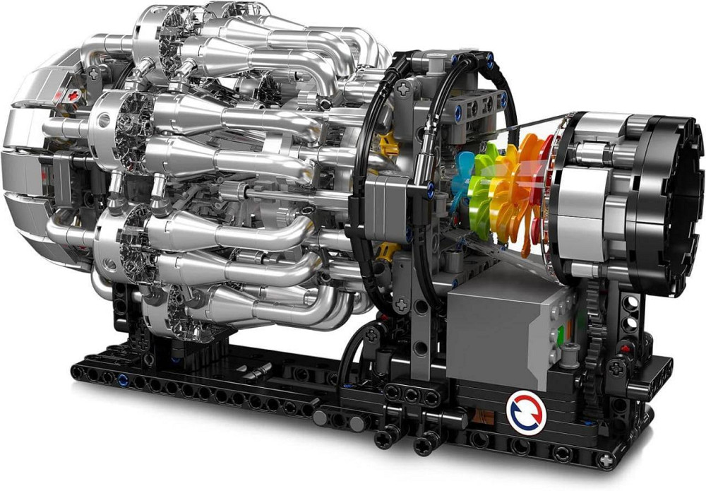 Конструктор Technic Турбореактивний двигун 1214 деталей — Mould King 10216, сумісний з LEGO Technic Київ - фото 2