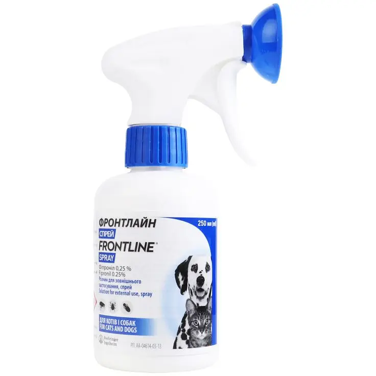 Boehringer Ingelheim Frontline Spray (Фронтлайн) спрей від бліх і кліщів для собак і котів 250 мл. Запоріжжя - фото 1