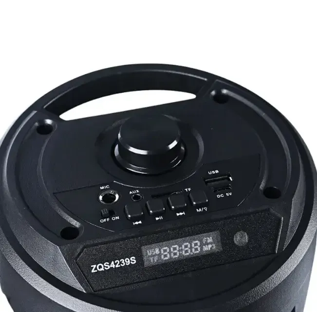 Мини Bluetooth колонка ZQS4239S с микрофоном и пультом ДУ, USB/TF/FM, LED подсветка Одесса - изображение 3