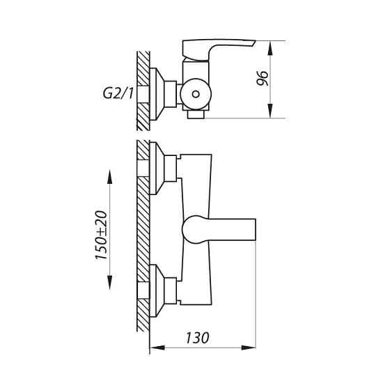 Душовий змішувач Zerix FAB-5 ZX3053 Харків
