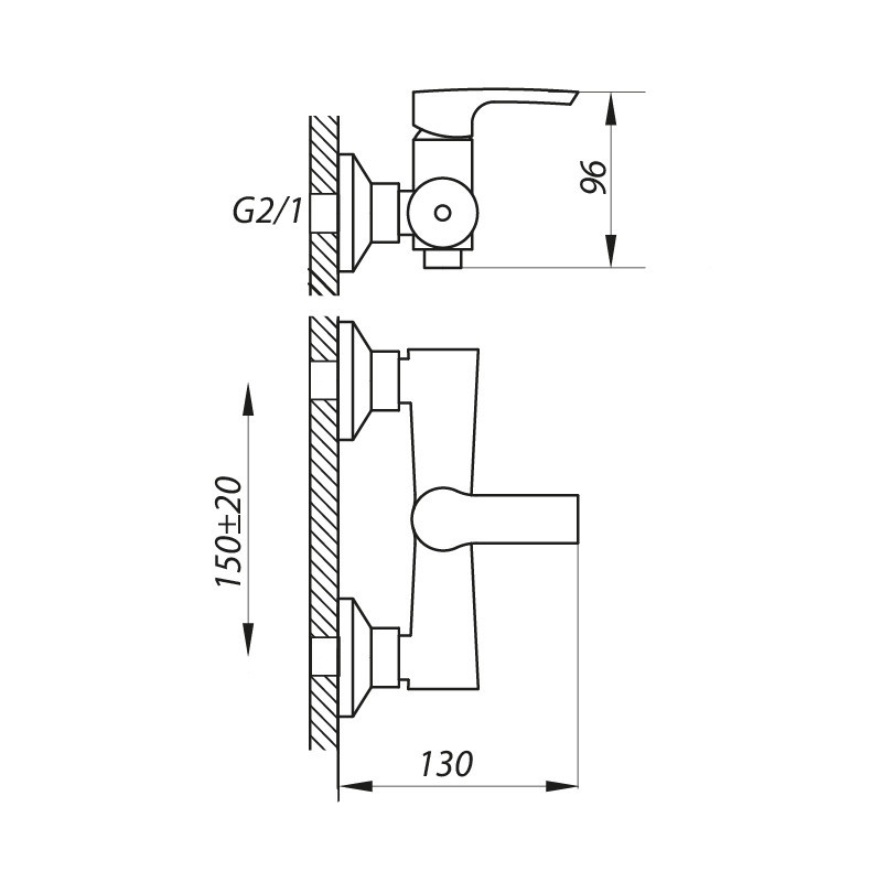 Душевой смеситель Zerix FAB-5 ZX3053 Харьков - изображение 2