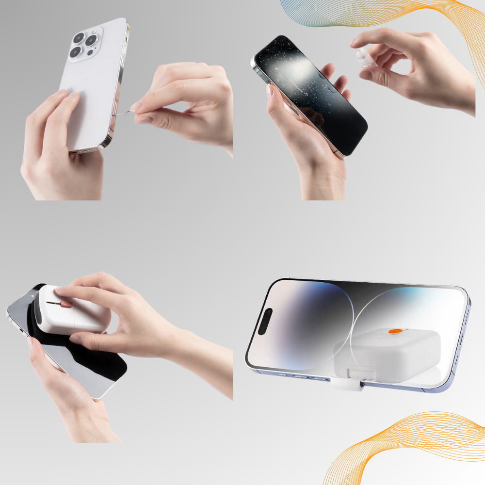 Комплект для чистки гаджетов в кейсе 10в1,набор щёток  для чистки электроники, наушников,клавиатур Каменец-Подольский - изображение 7