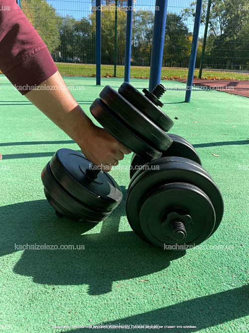 Гантелі набірні 2 по 13 кг з ABS покриттям Гантелі, гирі, штанги та диски бітумні Київ - фото 5