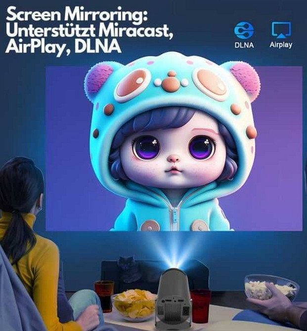 Портативный смарт-проектор 4K Ultra HD SMART, Wi-Fi 6, Bluetooth, HDMI Харьков - изображение 2