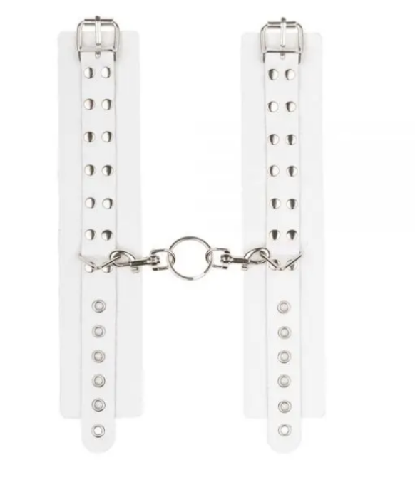 Наручники Leather Rastraints Hand Cuffs, White Sex Aura Киев - изображение 2