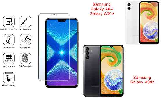 Защитное стекло NeoGlass для Samsung Galaxy A04, Galaxy A04e, Galaxy A04s – ультрапрозрачное и устойчивое Киев