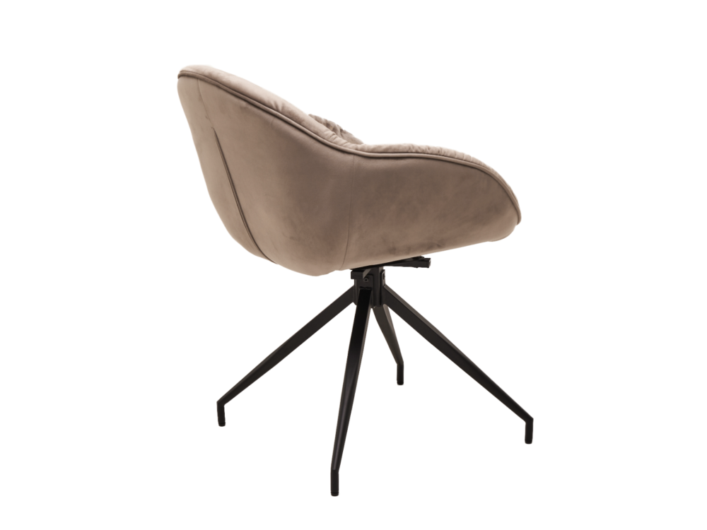 Стілець поворотний R-145 капучино + чорний Дніпро - фото 3