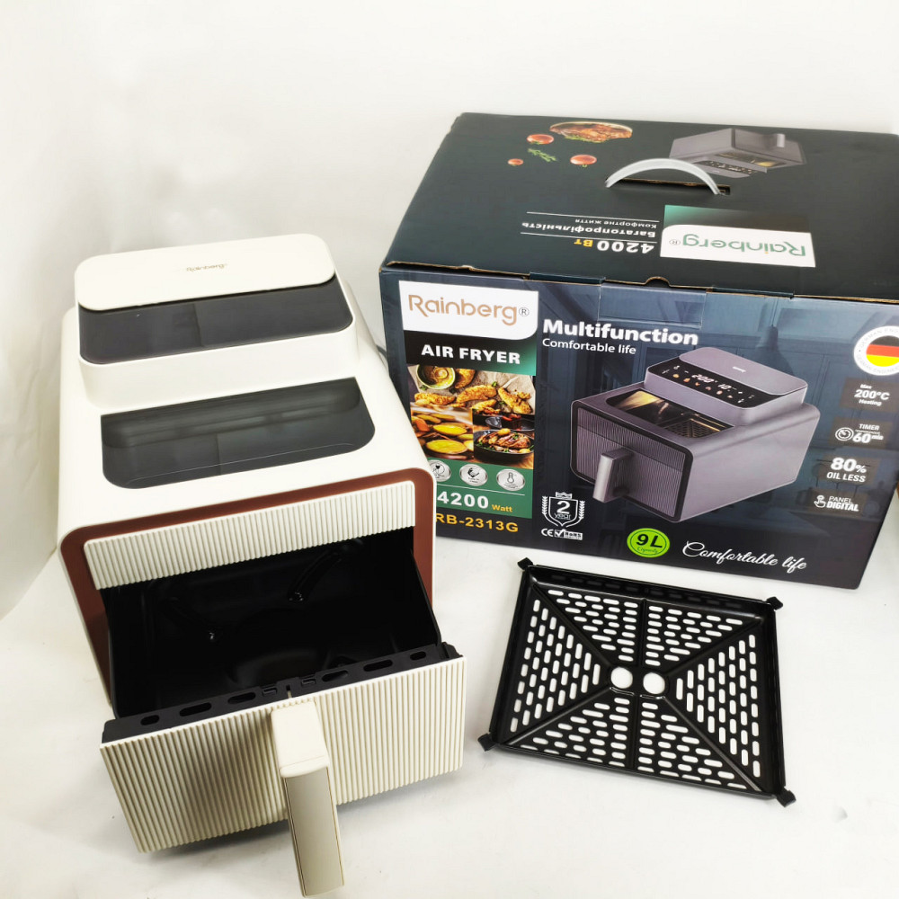 Електрична фритюрниця для кухні та дому Rainberg RB-2313 4200Вт 9л, Аеро-гриль для приготування фрі OR-64 Львів - фото 7