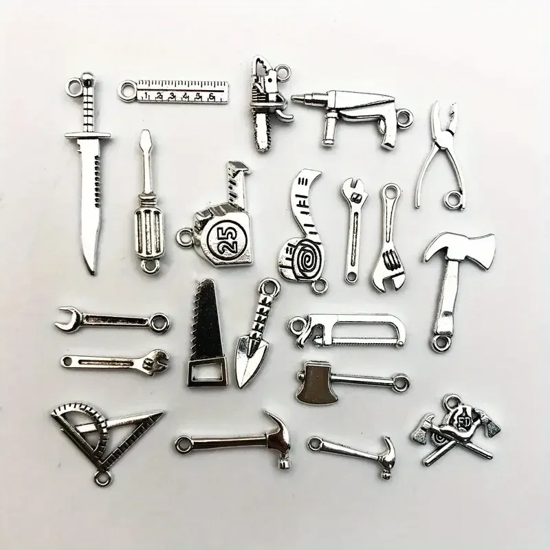 Набор подвесок «Инструменты» – 20 шт. металлические украшения для браслетов, сережек и кулонов Киев - изображение 3