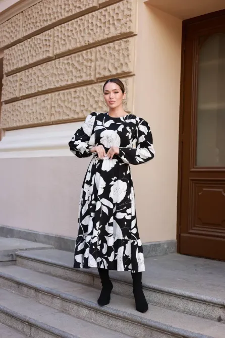 Трендова сукня міді з льону жатка Одеса - фото 8