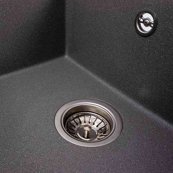 VALESO Гранітна кухонна мийка Valeso 5850 REYNA матова з сушкою, сірий мусон Киев