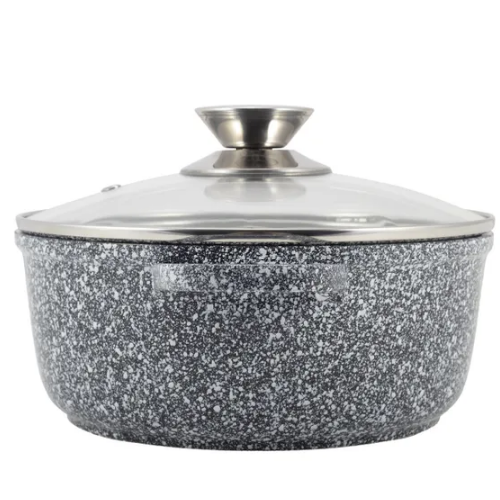 Каструля литий алюміній 2,3л 20*8см скляна кришка а/п Snow Marble 100500 Ofenbach Житомир - изображение 8