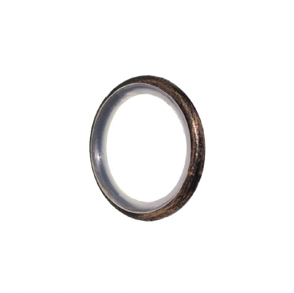 Кільце для карнизу Orvit 16 мм тихохідне металеве (25 х 32) х 3,5 мм ЧОРНЕ ЗОЛОТО (00-00015502) (10шт.) Львов - изображение 1