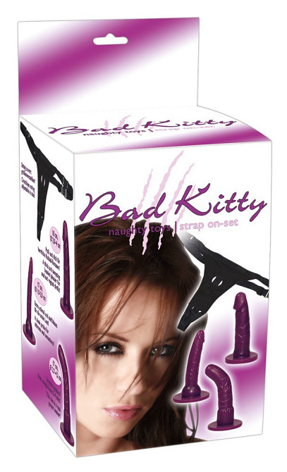 Страпон - Bad Kitty Strap-On purple Set Sex Aura Киев - изображение 6