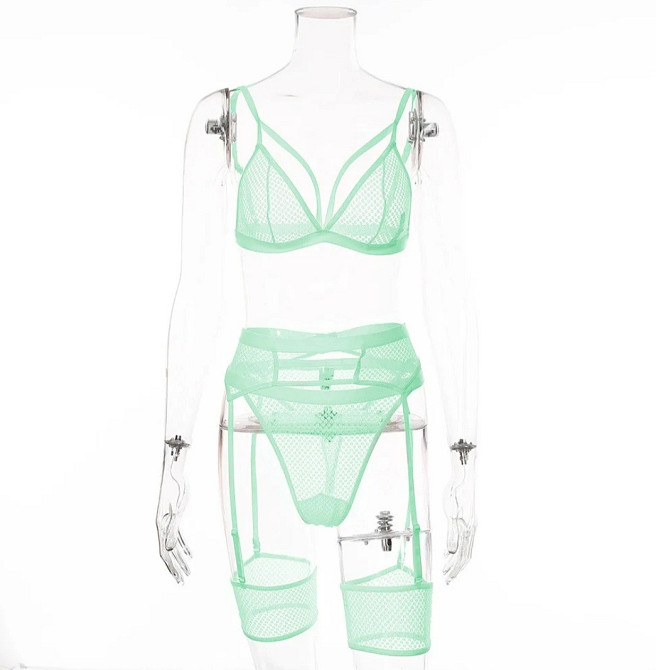 Комплект белья прозрачный 42-44 ментоловый Киев - изображение 2