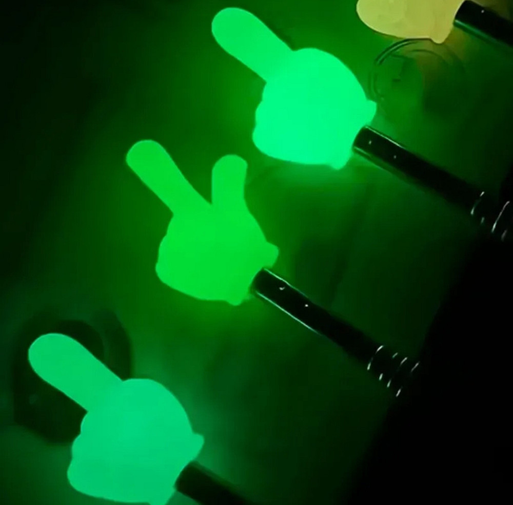 Указка фосфорна телескопічна висувна до 70 см пікмі паличка з пальчиком Київ - фото 1