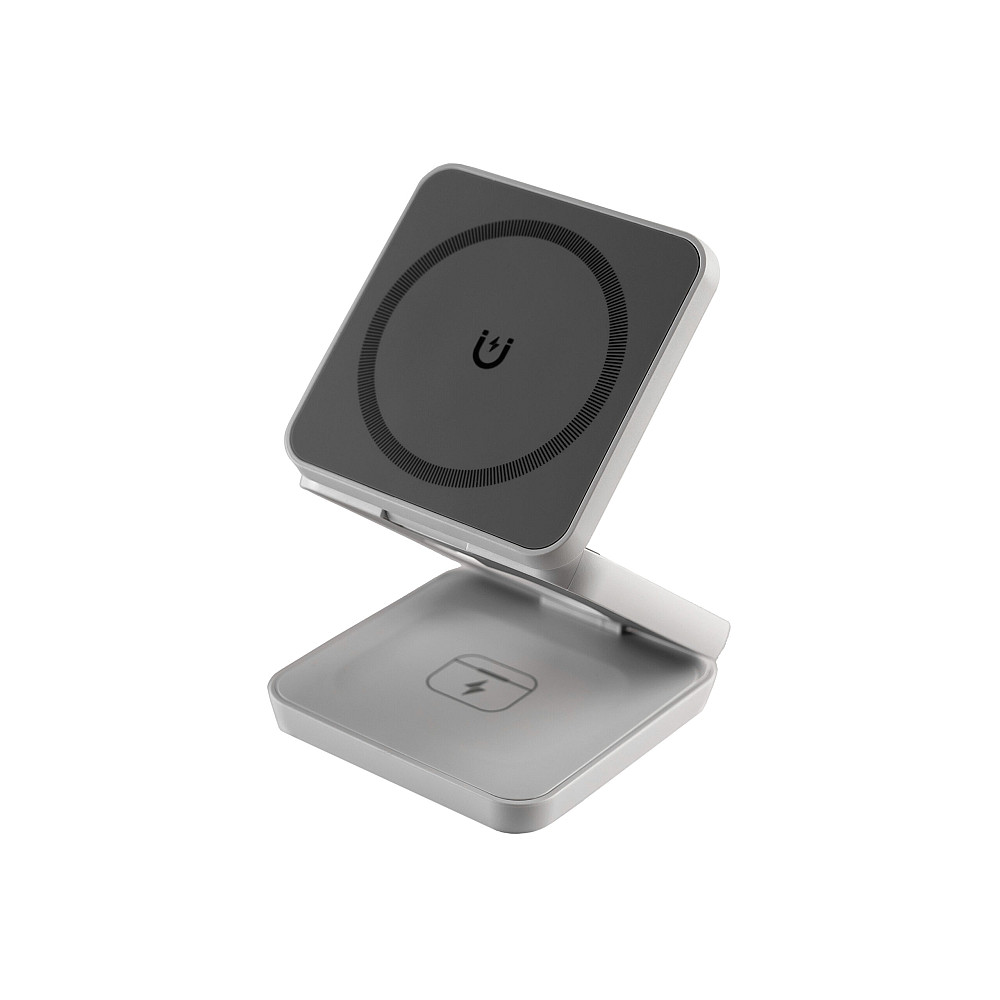 Бездротовий зарядний пристрій 3в1 YIKD (MagSafe) - Білий, Кейс + блочок + кабель Киев - изображение 5