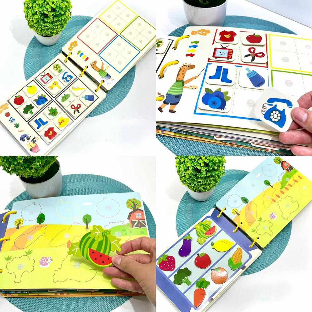 Логічна бізі-книга на липучках для малюків 30 сторінок із завданнями (C 65416) Чернигов - изображение 7