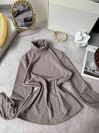 Жіночий теплий базовий гольф ангора на флісі. Мокко, 42/46 Одеса