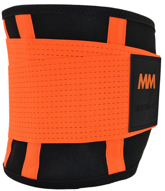 Пояс компресійний MadMax MFA-277 Slimming belt Black/neon orange S Каменское - изображение 5