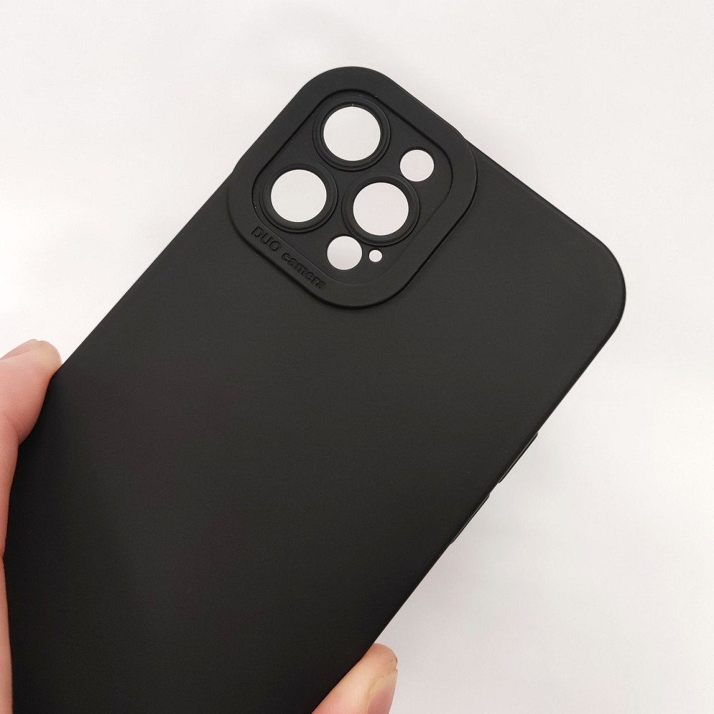 Чехол Silicone Case FULL CAMERA Iphone 12Pro Black Киев - изображение 1