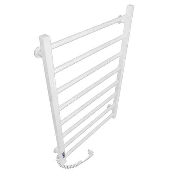 Електричний полотенцесушитель Laris Зебра Альфа ЧК6 500Х800 Е білий, ліве підключення Київ