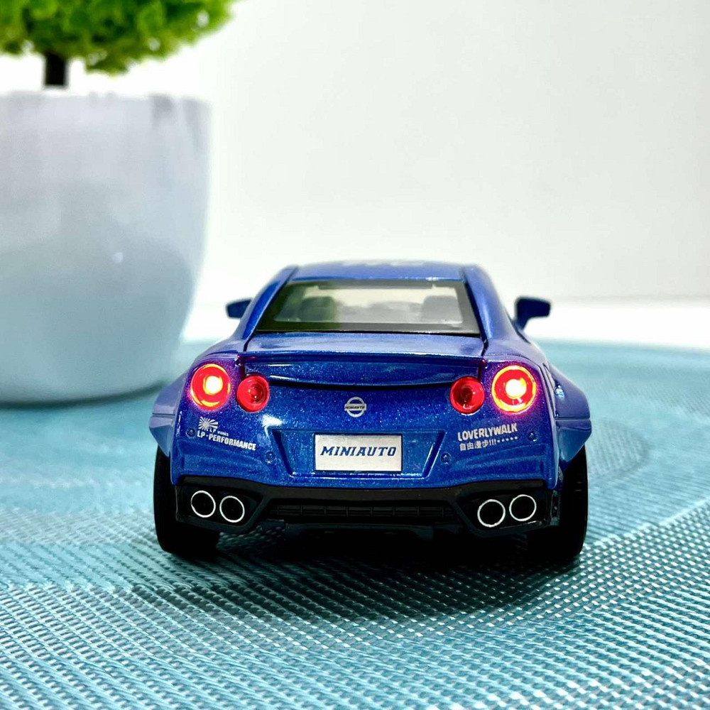Машинка TK Union Auto Expert Nissan GTR металева світло/звук/інерційна Синя (38071) Чернігів - фото 5