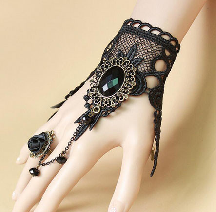 Браслет кружевной черный женский Киев - изображение 2