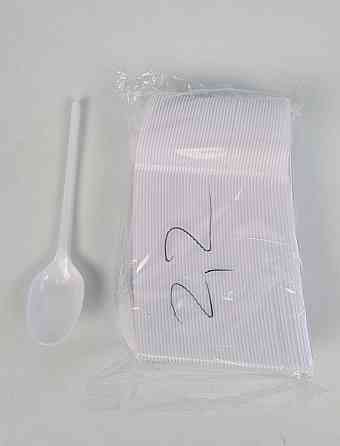 Ложка столова одноразова пластикова 2,2 г БІЛА (100 шт.) (100 шт.) Харків