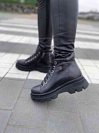 Черевики жіночі Maria Sonet 408 чорні (зима, шкіра натуральна) (4270) 36 Коломия