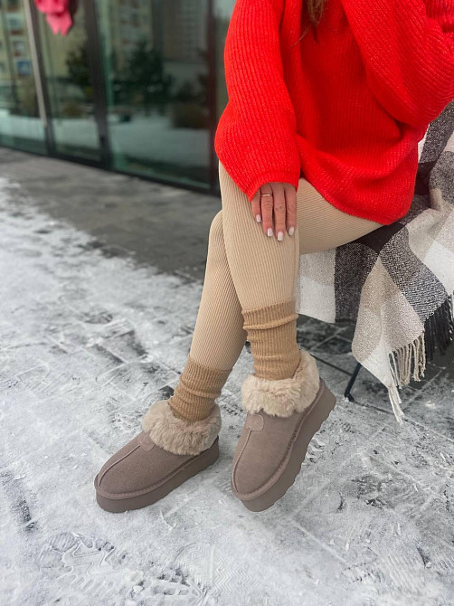 PLPS Угги жіночі PLPS 5802 хакі (зима, замша натуральна) (5664) 36 Коломыя - изображение 1