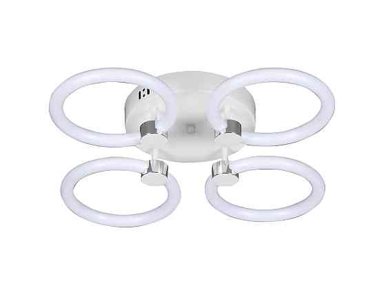 Пристельова LED люстра VALESO G 2588/4 WT+CH 56W,3000K-6500K Тип пульта дистанційного керування: 2.4G Remote Коломия