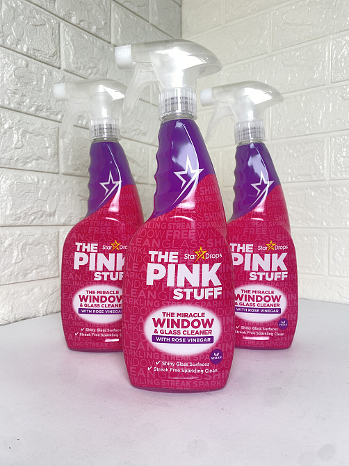 The Pink Stuff Спрей-засіб для миття вікон та скла Rose Vinegar 750 мл Гостомель - фото 1