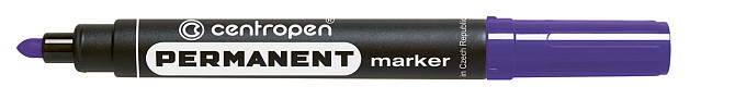 Маркер перманентний "Centropen" 8566 фіолетовий (круглий) 2,5 мм, шт Київ - фото 1