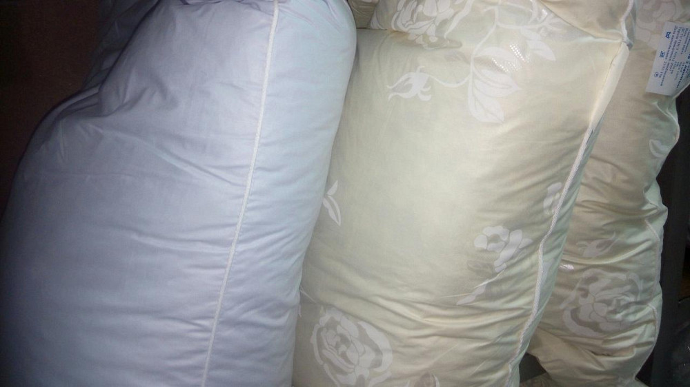 Подушка перьевая размер 70×70 (68*68) с кантом, подушка перо Киев - изображение 3