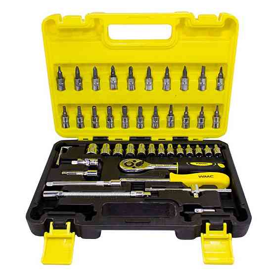 Набір інструментів 46 предметов 1/4'' (6гр.) WMC TOOLS WT-2462-5 EURO Одеса
