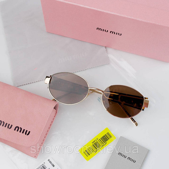 Женские овальные солнцезащитные очки Miu Miu 5688 LUX Киев - изображение 3