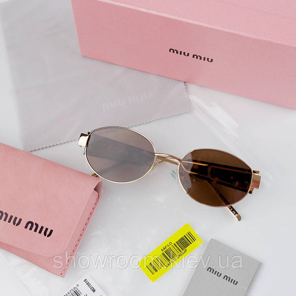 Женские овальные солнцезащитные очки Miu Miu 5688 LUX Киев - изображение 3