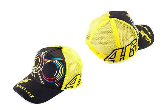 Бейсболка VALENTINO ROSSI (черно-желтая, сетка) Мукачево