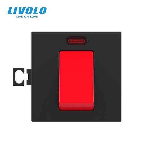 LIVOLO Майстер-вимикач LIVOLO, чорний, 20А 230В, модуль без рамки (VL-FCMKV20A-2BP) Коломыя
