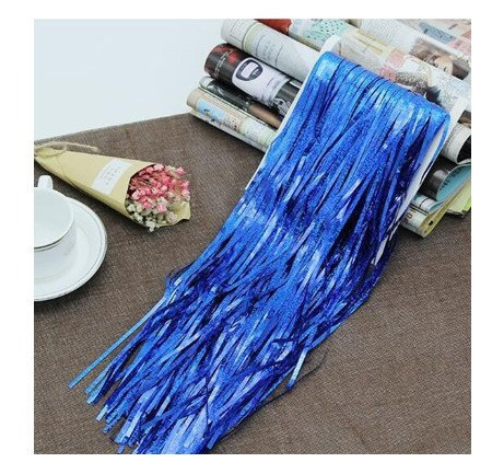 Дощик для фотозони з голограмою прикраса 245 см на 92 см синій Київ - фото 5