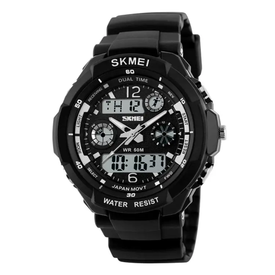 Дитячий спортивний наручний годинник Skmei 1060 s-shock Чорний Вінниця