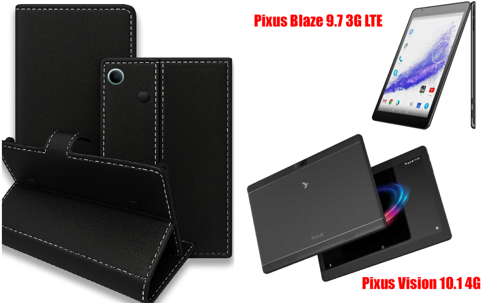 Книжка-трансформер для планшета Pixus Blaze 9.7 3G Lte, Vision 10.1 4G, колір Black Київ - фото 1